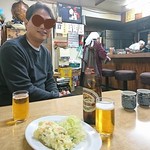 みのや - 野菜サラダという名のポテサラ+キャベツ千切り