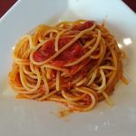 レストラン レジーナ - パスタ（ベーコントマト、モッツァレラのアラビアータ）　2019.3