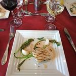 レストラン レジーナ - アオリイカとカブのグリル　ホタルイカのソース　2019.3