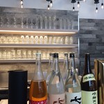 暁タップス - カウンター席から見た風景