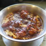 一文字カリー店 - チキンカリールーのアップ