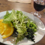 Cucina del Campo - サラダ＋ワイン