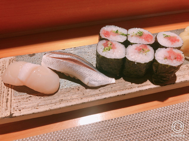 江戸前がってん寿司 - 小肌 130円 ほたて 280円 ねぎとろ巻 280円