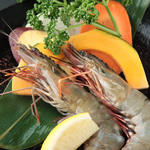 焼肉とんがらし玉 - エビ焼き