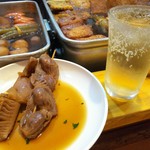 博多のおでん - ハイボール、筍、砂ずり