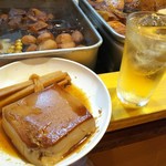 博多のおでん - ハイボール、ごぼう、豆腐