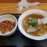 てん丸 - Ａセット ミニ焼肉丼＆ラーメン(しょうゆ)