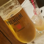 アル・ケッチァーノ - ◆「aperire アペリティフ」 今日の食前酒は 「プレミアム・モルツ」