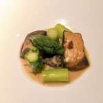 オルグイユ - フォアグラ、アスパラガス