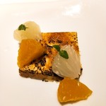 オルグイユ - チーズ、クリーム柑橘類を添えて