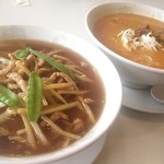 龍宮城 - 知り合いの担々麺と！　担々スープ独特でした！