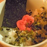 楽観 - 丼200円（高菜明太めし）　高菜少なくない…w