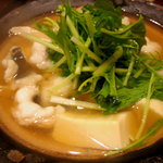 滋味 康月 - 松茸とはもの一人鍋