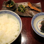 滋味 康月 - 白ご飯と肴（あて三種）
