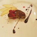 アル・ケッチァーノ - ◆「フォアグラのソテーと生姜のコンフィとラズベリー」