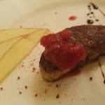 アル・ケッチァーノ - ◆「フォアグラのソテーと生姜のコンフィとラズベリー」