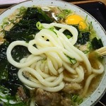 立ち食いうどん 味沢 - 麺アップ