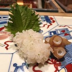 寿司 うち田 - 生ダコ、、、ごま油&梅肉でいただきます❣️こんなに美味しい生ダコは正直初めて(//∇//)❤️
