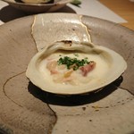 鮨　Shizuku - 美味しいホワイトソースには北寄貝が