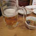 Nekketsu Sensei - お通しと生ビール