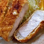 とんかつ とんき - 「特大とんかつ定食」のメイン