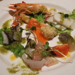 ル・ヨシマサ - 魚の 皮のにこごりが美味し前菜