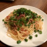 ナガタ店 - 桜えびとシラスとネギのパスタ