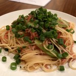 ナガタ店 - 桜えびとシラスとネギのパスタ