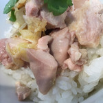 塩生姜らー麺専門店 MANNISH 淡路町本店 - 生姜酢に何か漬けてる感じ？ 美味しゅうござった(^○^)