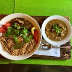スプーンソング - ビリヤニプレート＆チキンカレー 1,200円
