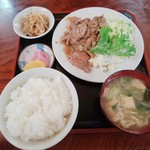 みやこ食堂 - 生姜焼肉定食 800円