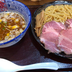 支那そば 僉 - 醤油つけ麺大盛り熱盛り