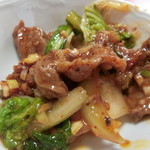 中国料理四川亭 - 水煮牛肉(お皿に乗せました)