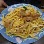 橋野食堂 - ホルモンうどん一玉ピリ辛@790