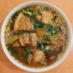 鳳林 - 裏メニュー　三元豚の角煮麺　※香港麺（細）を選択　大盛