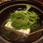 珍竹林 - 水菜と湯豆腐