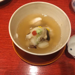 祇園もりわき - 白子とぐじのとろみ餡かけ（百合根、銀杏）