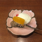 祇園もりわき - 杏仁豆腐と紅まどんな