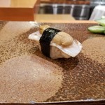 天寿し - タイラギと雲丹