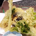 だるまや - たらの芽は苦みがあって美味しい。