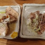 かんから食堂 - おつまみラフテーとおつまみ炙りソーキ