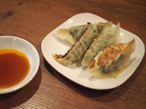 たぬきのしっぽ , にんにくナシ餃子