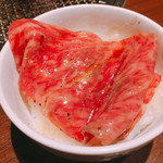 炭火焼肉 ふちおか - サーロイン ライス