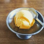 きらく - 甘さ控えめのマンゴーシャーベット。食べたいタイミングで呼びましょう。