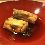 うを徳 - 紫アスパラガス + 花山椒（アップ）