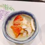 一和 - 小鉢 : トマトと蒸し鶏の胡麻和え