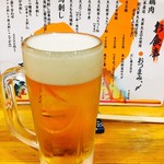 Sanzou - 樽生中モルツ５００円はまずます。焼酎は･･･