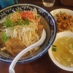 ティーヌン - 汁なしあぶらそば ミニガパオセット 990円