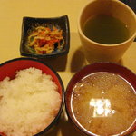 にいむら - ３種盛りのほうのご飯