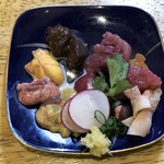 旬ものと日本酒 とみ笑 - 天然すっぽん刺身